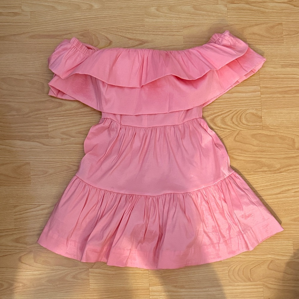 Chic Pink Ruffle Mini Dress